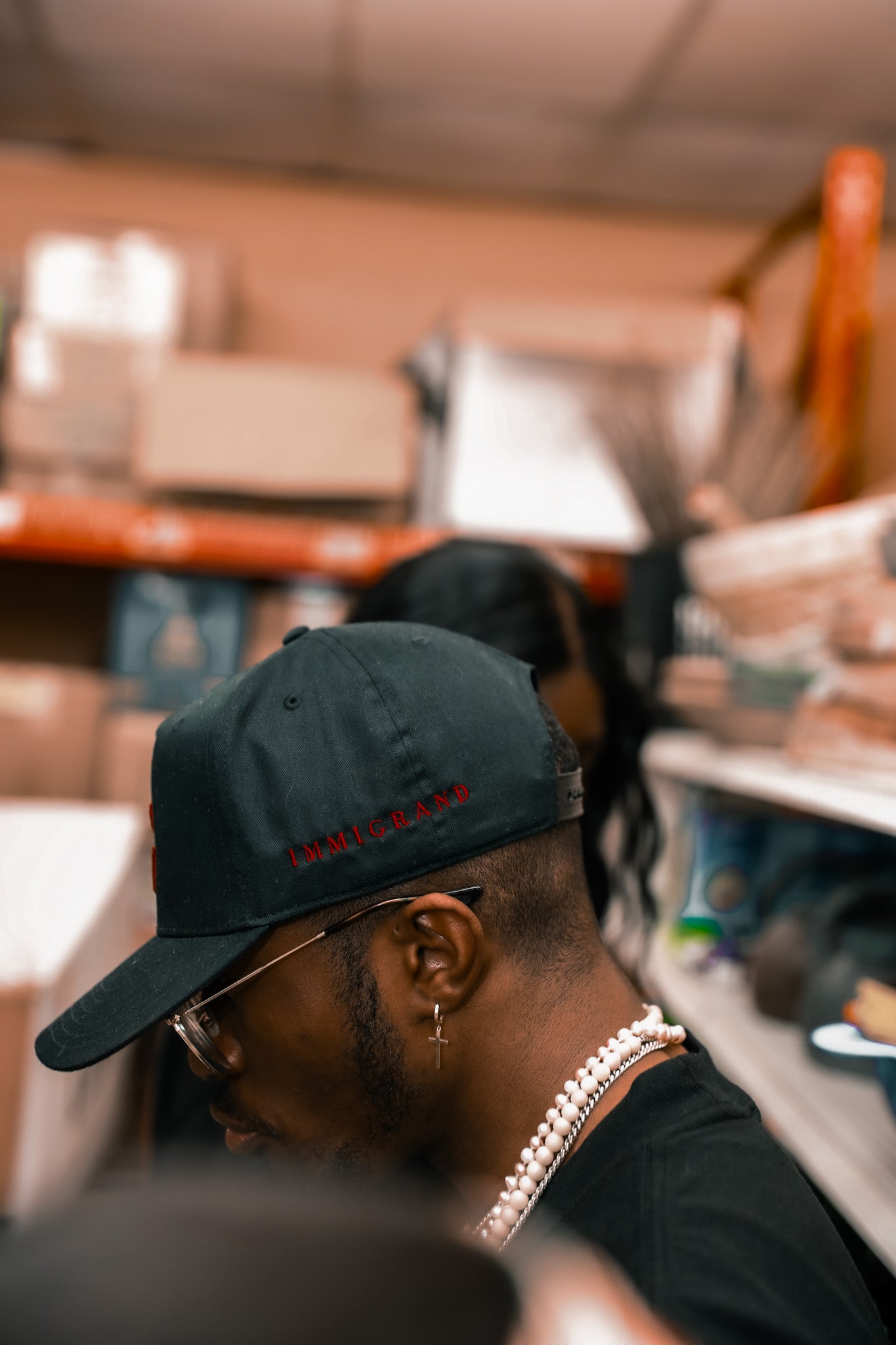 Immigrand Black/Red Hat