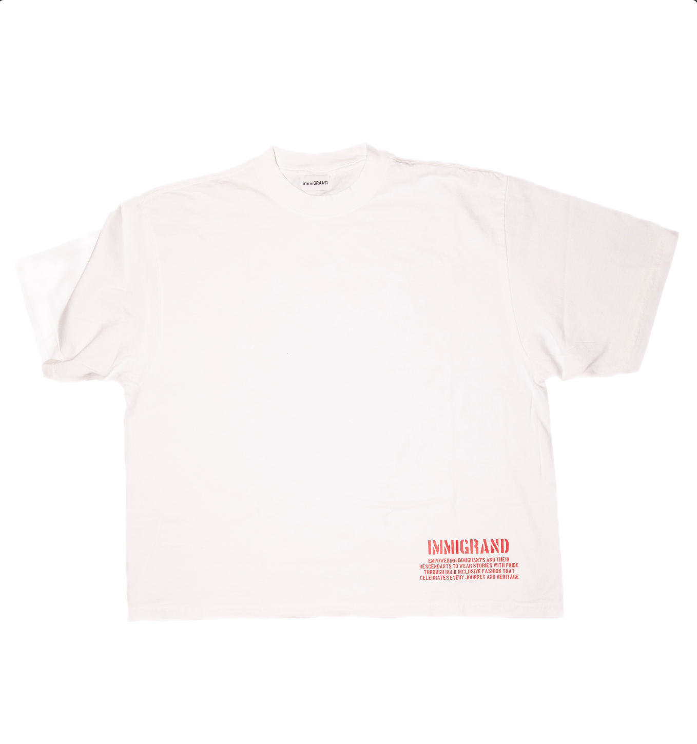 Immigrand White Stamped Shirt