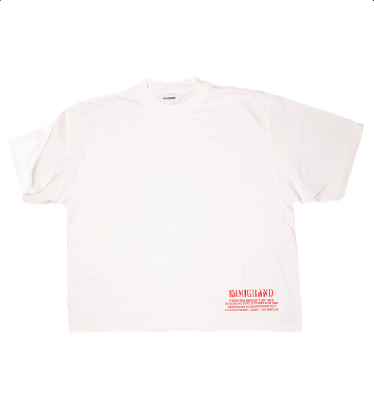 Immigrand White Stamped Shirt